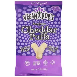 Veganrobs Puffs Cheddar Dairy Free - 3.5 Oz