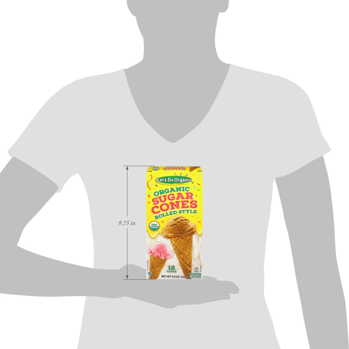 slide 15 of 17, Lets Do Sugar Cones Organic 12 Count - 5 Oz, 4.6 oz