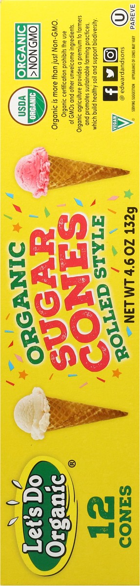 slide 13 of 17, Lets Do Sugar Cones Organic 12 Count - 5 Oz, 4.6 oz