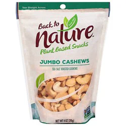 Back To Nature Cashew Jumbo - 9 Oz