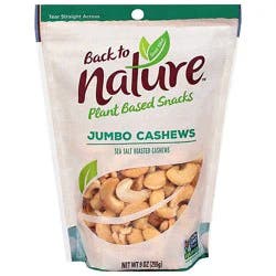 Back To Nature Cashew Jumbo - 9 Oz