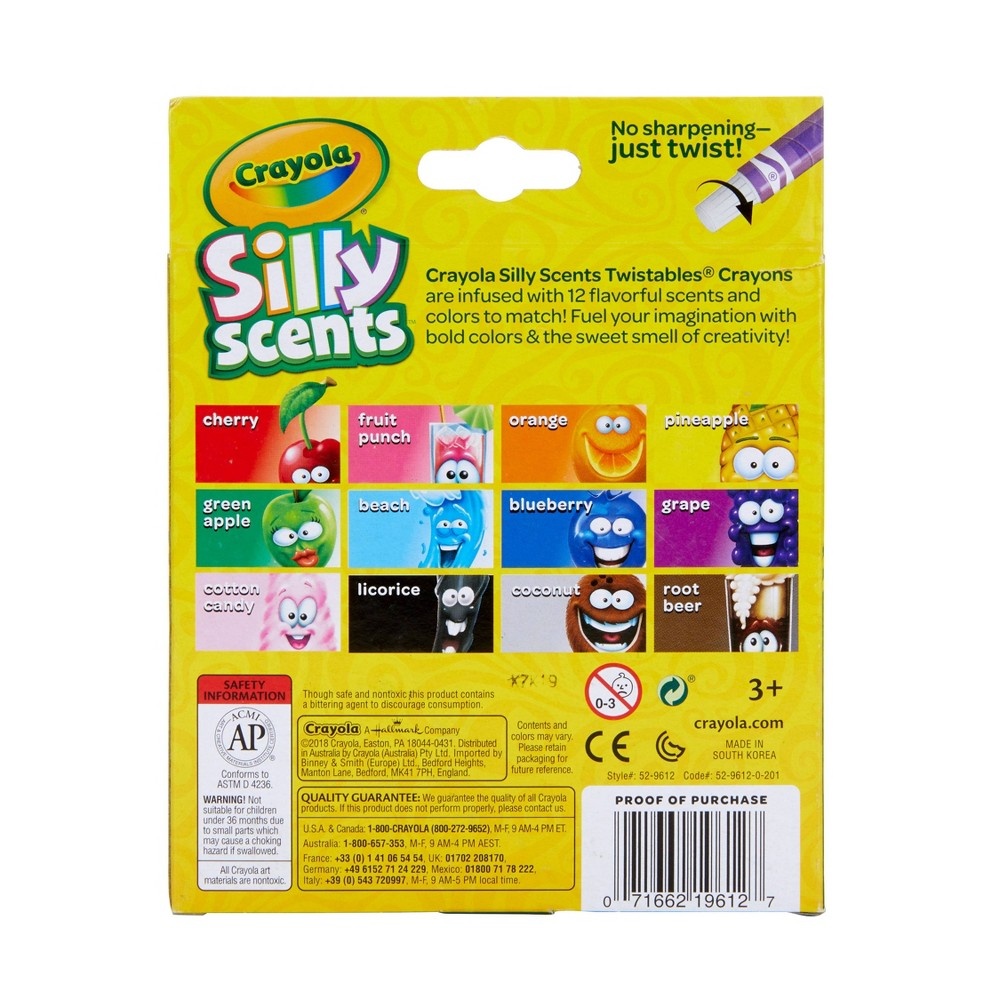 slide 8 of 8, Crayola Silly Scents Twistables Crayons, 12 ct