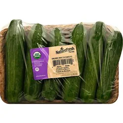 Organic Mini Cucumbers 6 Count - 12 Oz Each