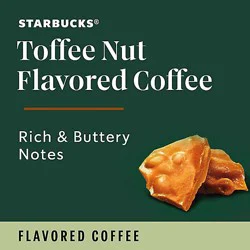 Starbucks 100% Arabica Naturally Flavored Toffeenut K Cup Coffee Pods Box 10 Count - Each