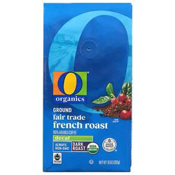 O Organics Coffee Ground Dark Roast French Roast Decaf - 10 Oz