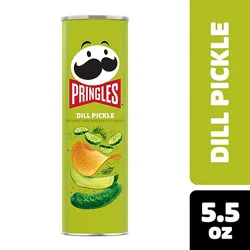 Pringles Potato Crisps Chips Lunch Snacks Dill Pickle - 5.5 Oz