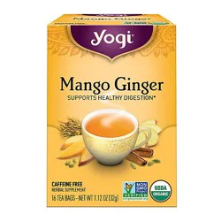 Yogi Herbal Supplement Tea Mango Ginger 16 Count - 1.12 Oz