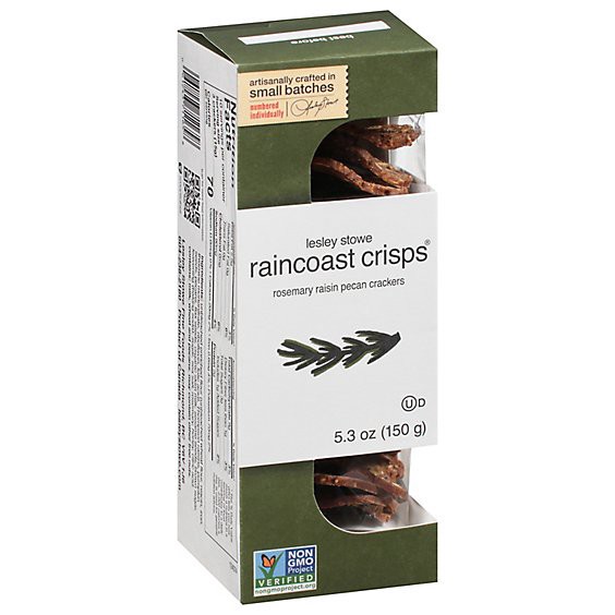 slide 1 of 13, Lesley Stowe Raincoast Crisp Rosemary Raisin Pecan - 5.3 Oz, 5.3 oz