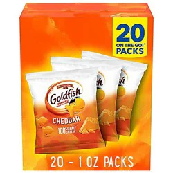 Goldfish Cheddar Cheese Crackers 20 Count - 1 Oz