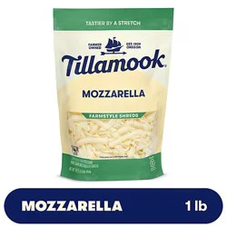 Tillamook Farmstyle Mozzarella Thick Cut Shredded Cheese - 1 Lb
