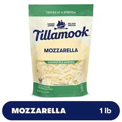 Tillamook Farmstyle Mozzarella Thick Cut Shredded Cheese - 1 Lb