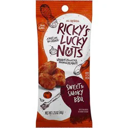 Rickys Lucky Nuts Sweet & Smoky Bbq Peanuts - 1.75 Oz