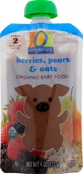 O Organics Organic Baby Food Stage 2 Berries Pear & Oats - 4 Oz