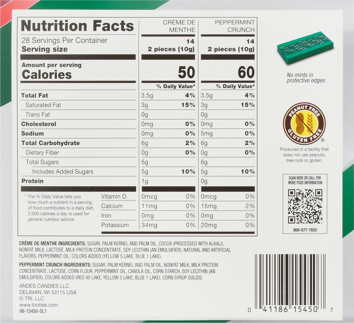 slide 7 of 13, Andes Creme De Menthe Thins, Peppermint Crunch Thins Candy 2 - 4.67 oz Boxes, 2 ct