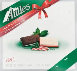 Andes Creme De Menthe Thins, Peppermint Crunch Thins Candy 2 - 4.67 oz Boxes