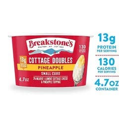 Breakstones Cottage Doubles Cottage Cheese And Fruit Pineapple - 4.7 Oz