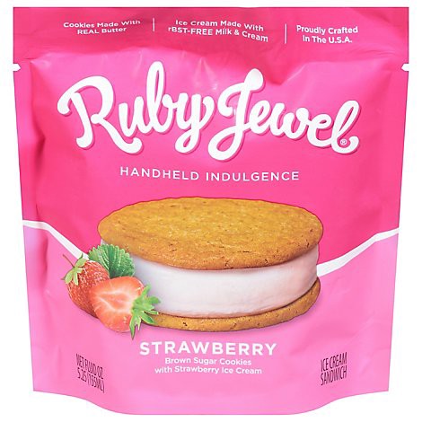 slide 1 of 1, Ruby Jewel Treats Cookies Brn Sgr Strwb - 5 Fl. Oz., 5 fl oz