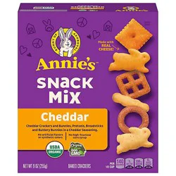 Annies Homegrown Mix Snack Organic Cheddar - 9 Oz