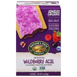 Nature's Path Organic Frosted Wildberry Acai Toaster Pastries - 6 Count