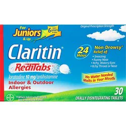 Claritin Reditabs Antihistamine Tablets For Juniors & Up 10mg - 30 Count