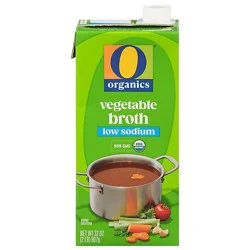 O Organics Broth Low Sodium Vegetable - 32 Oz