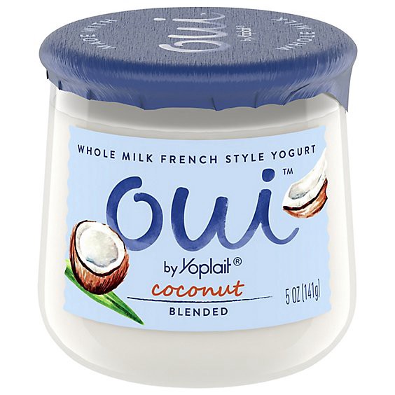 slide 1 of 12, Yoplait Oui Yogurt French Style Coconut - 5 Oz, 5 oz