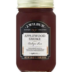 J Wilbur Applewood Bbq Sauce - 18 Oz
