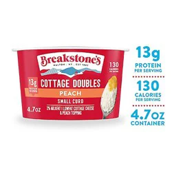 Breakstones Cottage Doubles Cottage Cheese And Fruit Peach - 4.7 Oz