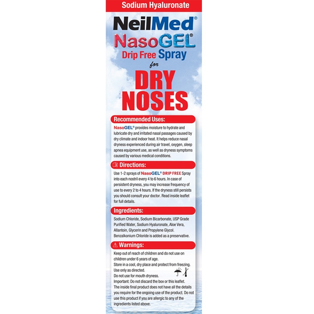 slide 2 of 5, NeilMed Nasolgel Drip Free Gel Spray, 30 ml