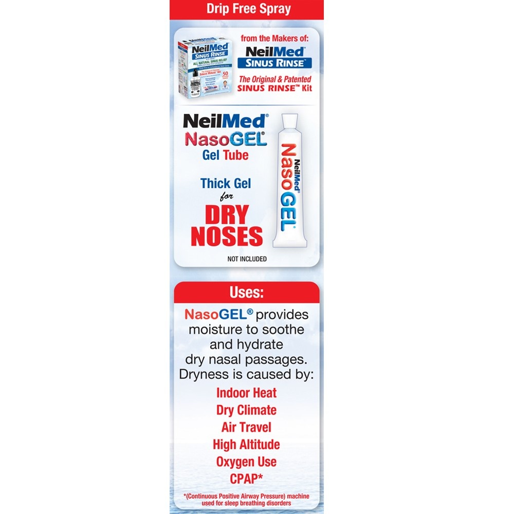 slide 4 of 5, NeilMed Nasolgel Drip Free Gel Spray, 30 ml