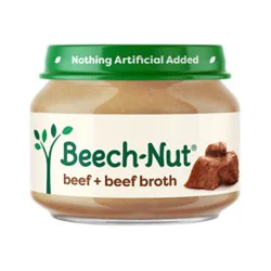 Beech-Nut Stage 1 Beef & Beef Broth Baby Food - 2.5 Oz