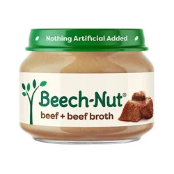 Beech-Nut Stage 1 Beef & Beef Broth Baby Food - 2.5 Oz