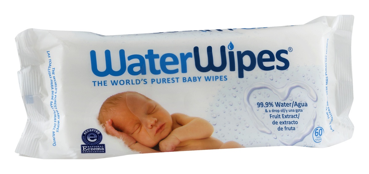 slide 2 of 10, WaterWipes Plastic-Free Original Unscented 99.9% Water Based Baby Wipes - 60ct, 