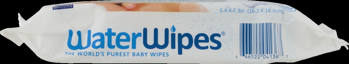 slide 3 of 10, WaterWipes Plastic-Free Original Unscented 99.9% Water Based Baby Wipes - 60ct, 