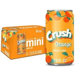 Crush Orange Soda Cans - 6-7.5 Fl. Oz.