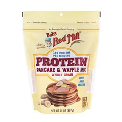 Bobs Red Mill Pancake & Waffle Mix Whole Grain Protein - 14 Oz