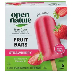 Open Nature Fruit Bars Strawberry - 6-2.45 Oz