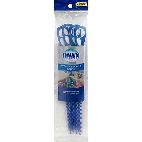 slide 1 of 1, Dawn Straw Cleaner Brush - 4 Count, 4 ct