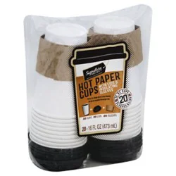 Signature Select Cups Paper Hot - 20 Count