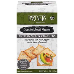 Partners Cracker Black Pepper - 4 Oz