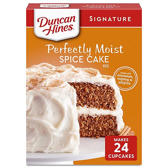 slide 1 of 5, Duncan Hines Signature Perfectly Moist Spice Cake Mix - 15.25 Oz, 15.25 oz