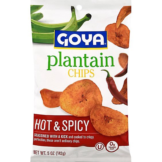 slide 1 of 12, Goya Plantain Chips Hot & Spicy Bag - 5 Oz, 5 oz