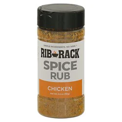 Rib Rack All Natural No Junk Spice Rub Seasoning Chicken - 5.5 Oz