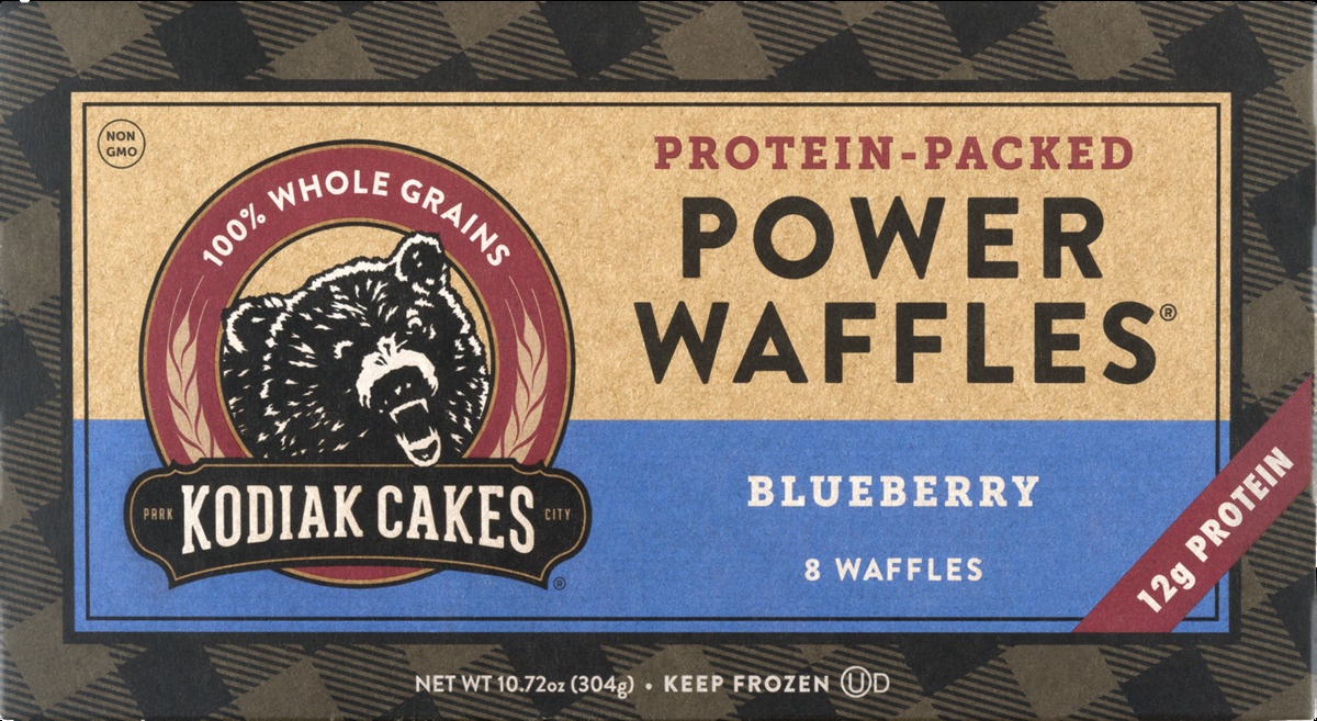 slide 11 of 11, Kodiak Cakes Cakes Blueberry Power Waffles, 8 ct; 10.72 oz