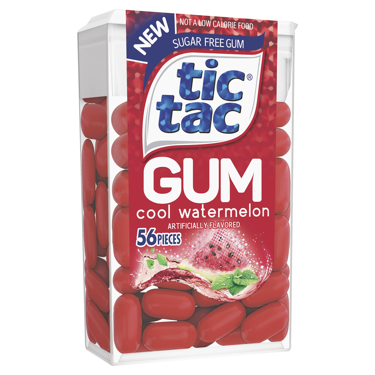 slide 2 of 2, Tic Tac Cool Watermelon Gum, 56 ct