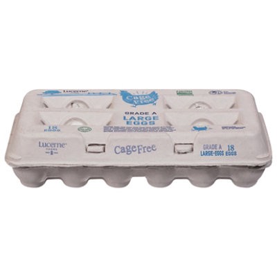 slide 1 of 1, Lucerne Farms Eggs Cage Free Large - 18 Count, 18 ct