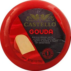 Castello Very Mild Gouda Cheese Round - 7 Oz