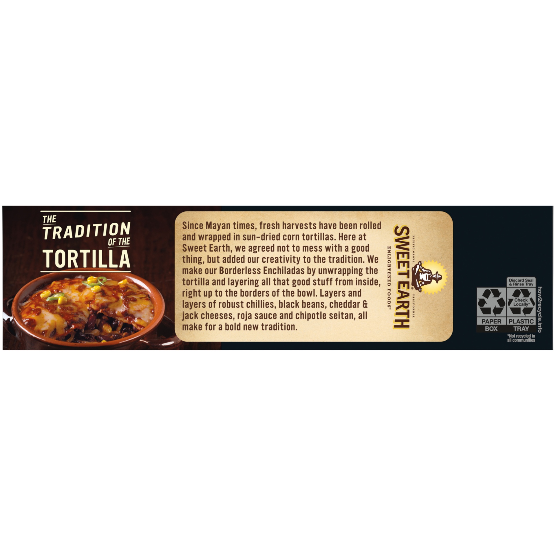 slide 5 of 10, SWEET EARTH Borderless Enchilada 9oz Bowl, 9.5 oz