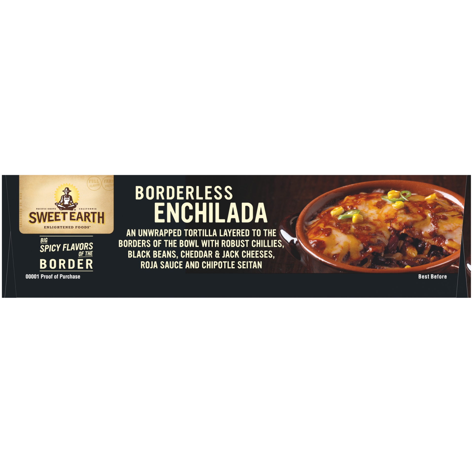 slide 8 of 10, SWEET EARTH Borderless Enchilada 9oz Bowl, 9.5 oz