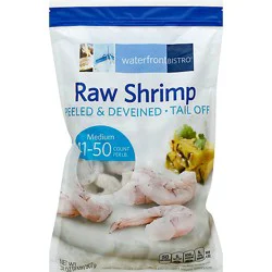 Waterfront Bistro Raw Peeled & Deveined Tail Off Shrimp - 32 Oz